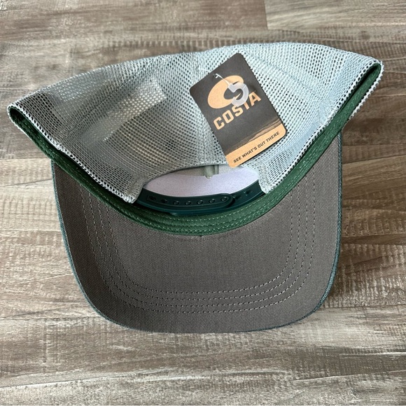 NWT Men’s Costa Del Mar Green Fishing Cap 1/8 total! - Picture 4 of 9